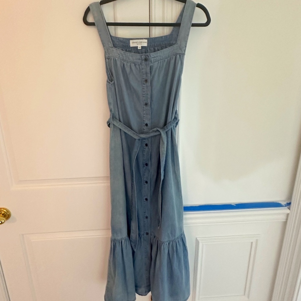 Nobody's Child Denim Dress- Midi- Large